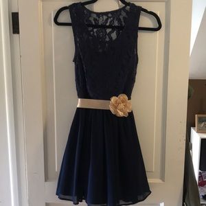 City Triangle Navy Blue Dress